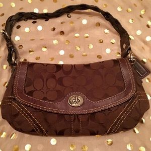Coach Classic C Brown Shoulder Bag - EUC